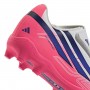Adidas F50 Hyperfast Club Velcro FG/MG - Branco/Roxo/Rosa